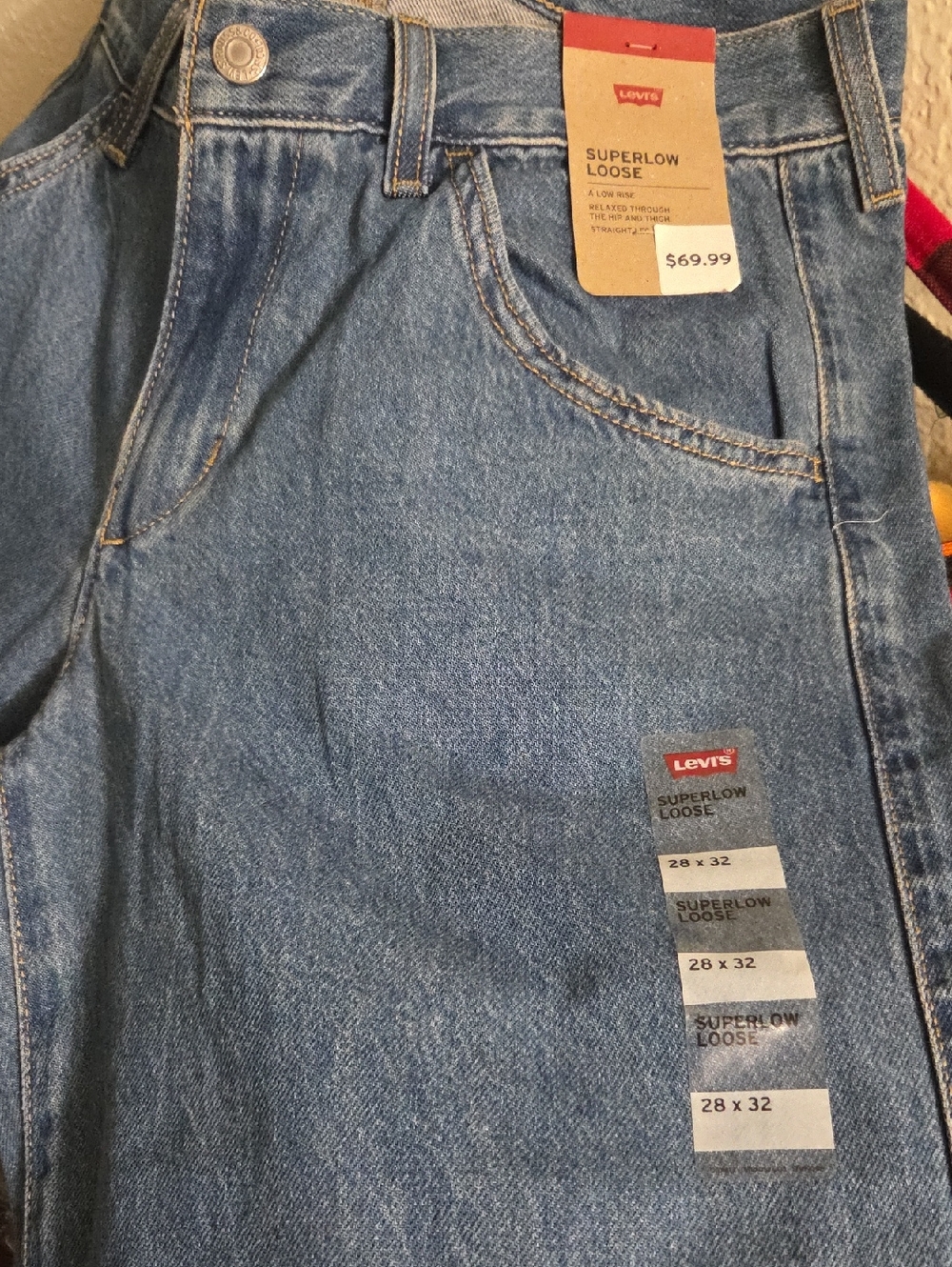 Levi's Superlow Loose Jeans - Blue Denim